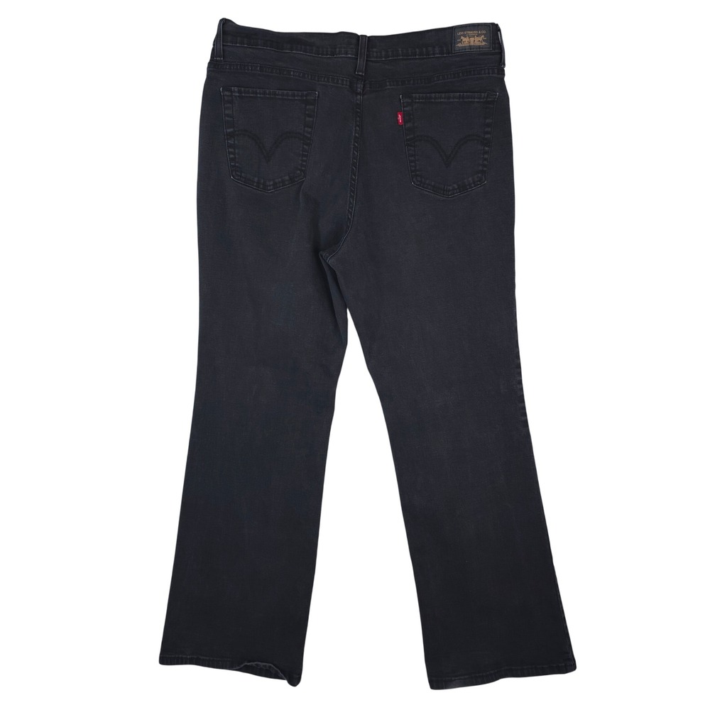 Levis 512 Jeans‎ Womens 18M Black Perfectly Slimming Boot Cut Stretch Y2K 2008 - Picture 2 of 12